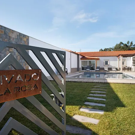 Rosa Com Piscina E Jacuzzi Villa Salir de Matos